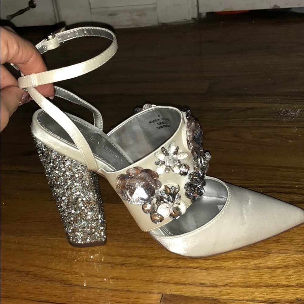White/Ivory ASOS heels